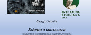 Noto – “Scienza e Democrazia”, conferenza del Presidente di Ente Fauna Siciliana.